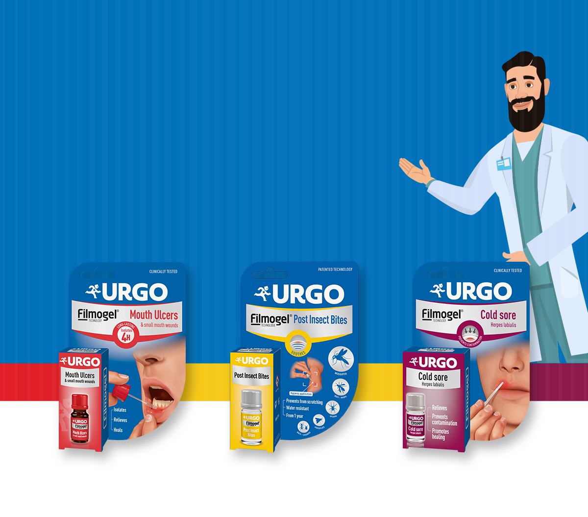 Landing page urgo banner mobile